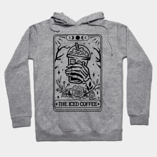 The Iced Coffee Tarot CardShirt, Skeleton Tarot Card Shirt, Tarot flower skull shirt, Flower Skull Shirt, Tarot Card Lover Shirt, Skeleton Hoodie